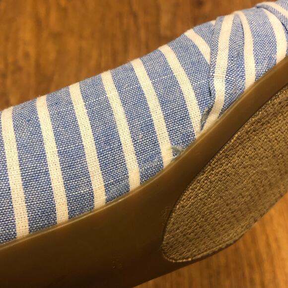 NWOT Nautica Bayard Blue & White Stripe Knotted Flats Size 8 - Picture 12 of 12
